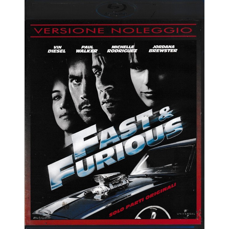 BLU-RAY Fast and furious versione noleggio ITA usato ed. Universal B55