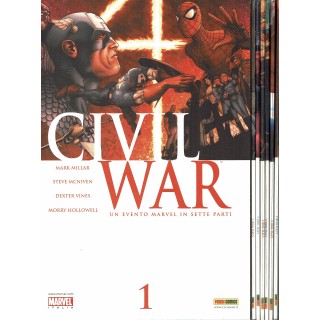 Civil War 1/7 prima edizione COMPLETA + 3 speciali di Millar ed. Panini SU52