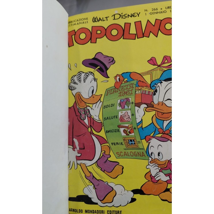 Topolino lotto 201/299 RILEGATI FIGURINE non COMPL ed. Walt Disney BO15