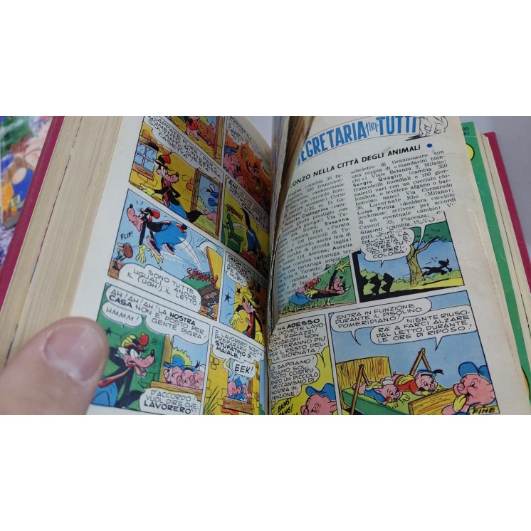 Topolino lotto 201/299 RILEGATI FIGURINE non COMPL ed. Walt Disney BO15