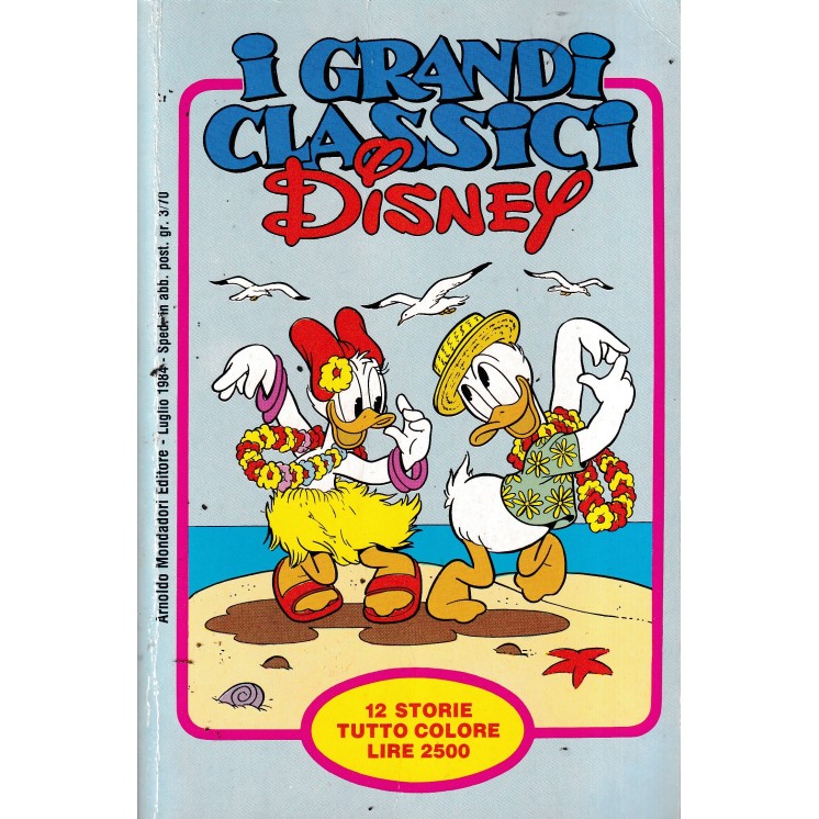 I grandi classici Disney  12 lug. 1984 ed. Mondadori BO06