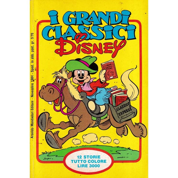 I grandi classici Disney  14 nov. 1984 ed. Mondadori BO06