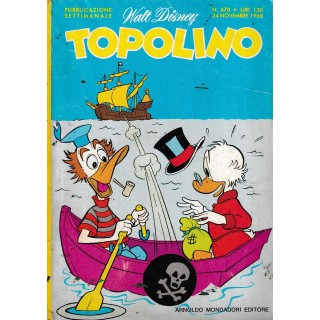 Topolino n. 678 + BOLLINI  cedola di Walt Disney ed.  Mondadori