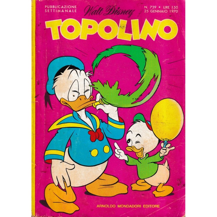 Topolino n. 739 + BOLLINI di Walt Disney ed.  Mondadori