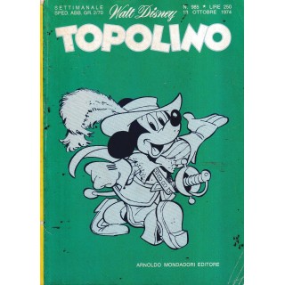 Topolino n. 985 + BOLLINI di Walt Disney ed.  Mondadori