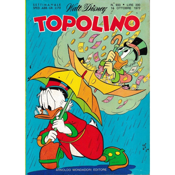 Topolino n. 933 + BOLLINI di Walt Disney ed.  Mondadori