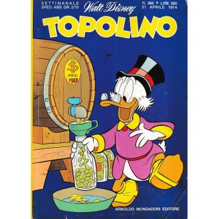 Topolino n. 960 + BOLLINI di Walt Disney ed.  Mondadori