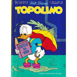 Topolino n. 992 + BOLLINI cedola pieghevole di Walt Disney ed.  Mondadori
