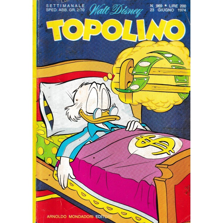 Topolino n. 969 + BOLLINI cedola libraria di Walt Disney ed.  Mondadori