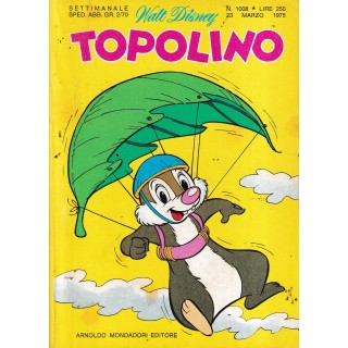 Topolino n.1008 + BOLLINI di Disney ed.  Mondadori