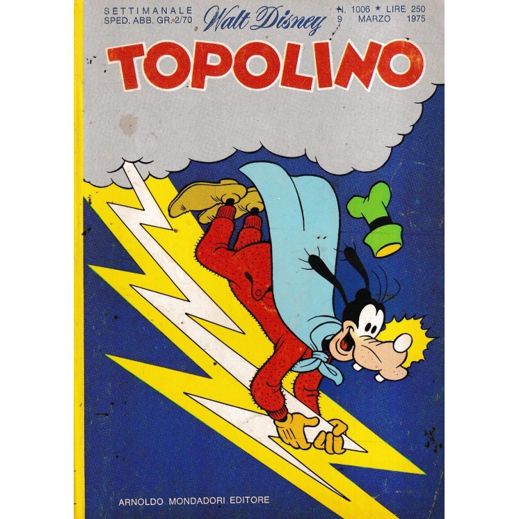 Topolino n.1006 + BOLLINI di Disney ed.  Mondadori