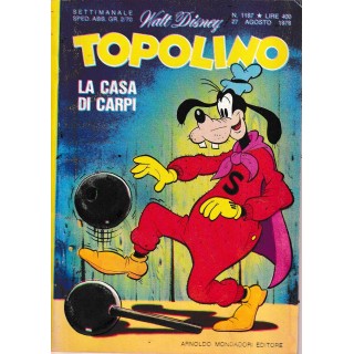 Topolino n.1187 cedola di Disney ed.  Mondadori
