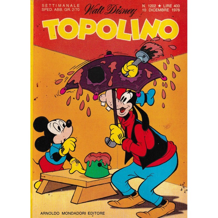 Topolino n.1202 + bollini pieghevole BARBIE di Disney ed.  Mondadori