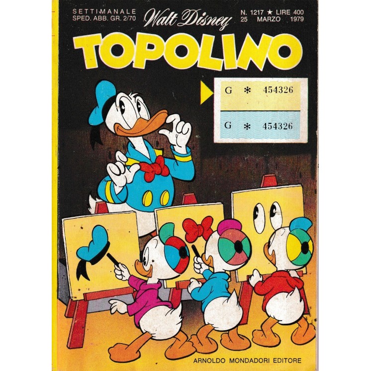 Topolino n.1217 + BOLLINI di Walt Disney ed. Mondadori