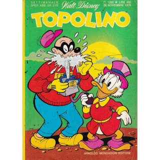Topolino n.1200 inserto GIROTONDO pieghevole MATTEL di Disney ed.  Mondadori