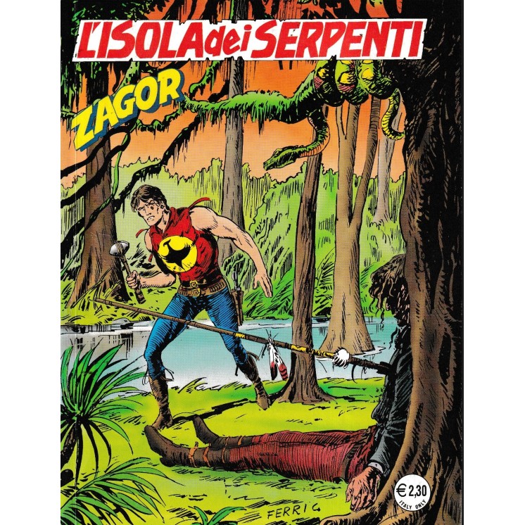 Zagor n.519 l'isola dei serpenti di Ferri ed. Bonelli