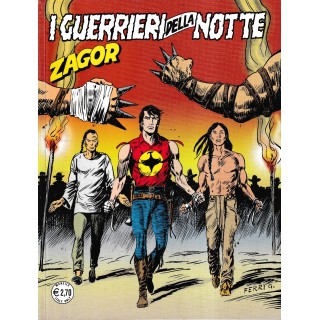 Zagor n.555 i guerrieri della notte di Ferri ed. Bonelli