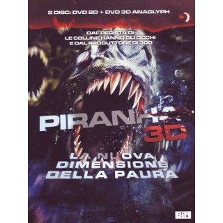 DVD Piranha 3D + occhiali + 2 dischi ITA usato ed. BIM B22