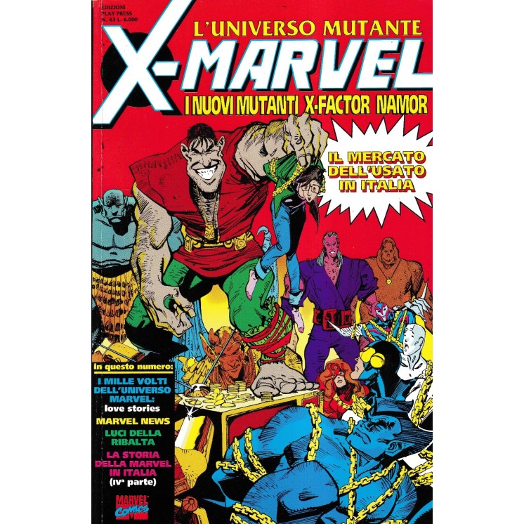 X-Marvel 43 universo mutante di Chiarello ed. Play Press