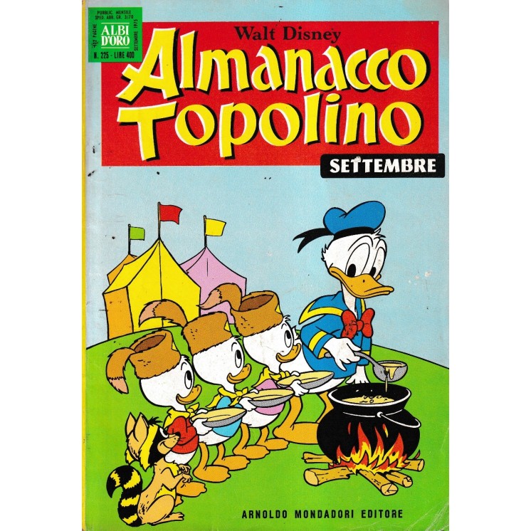 Almanacco Topolino 225 sett. 75 di Disney ed. Mondadori