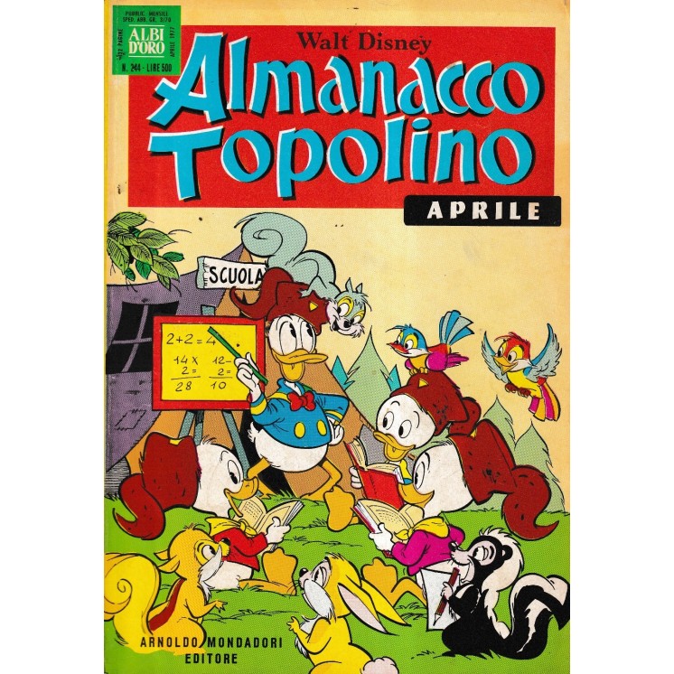Almanacco Topolino 244 apr. 77 di Disney ed. Mondadori