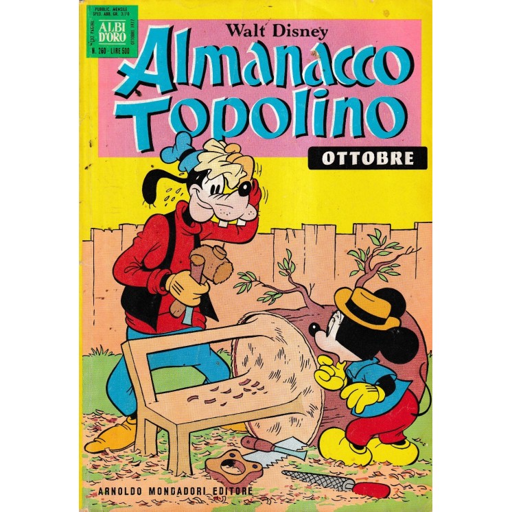 Almanacco Topolino 250 ott. 77 di Disney ed. Mondadori
