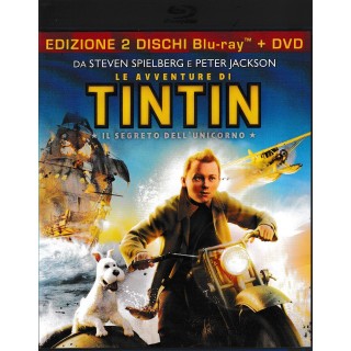 BLU-RAY Le avventure di Tintin 2 dischi+ DVD ITA usato ed. Sony Pictures B58