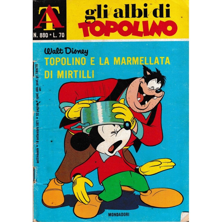 Albi di Topolino n. 880 Topolino e marmellata mirtilli ed. Mondadori FU07