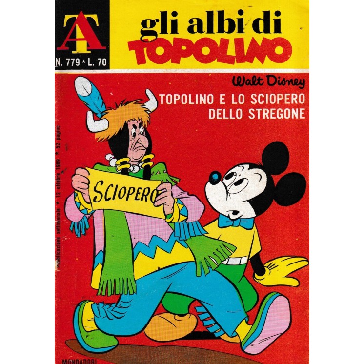 Albi di Topolino n. 779 Topolino e lo sciopero dello stregone ed. Mondadori FU07