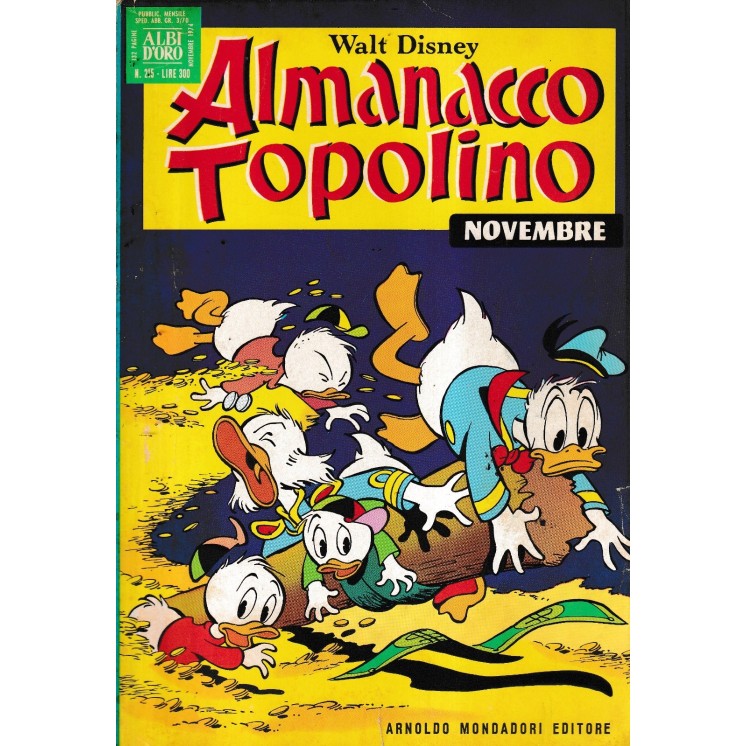 Almanacco Topolino n.215 nov. 1974 di Disney ed. Mondadori FU26