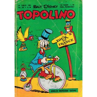 Topolino n.   95  originale lug 1954  ed. Walt Disney Mondadori