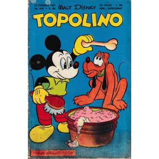 Topolino n.  156  originale feb 1957  ed. Walt Disney Mondadori