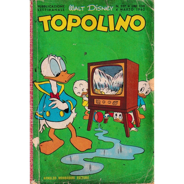Topolino n.  327 originale mar 1962 FIGURINE ed. Walt Disney Mondadori