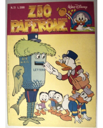 Zio Paperone N. 21 -  Ed. W.D.Company Italia - "Carl Barks"