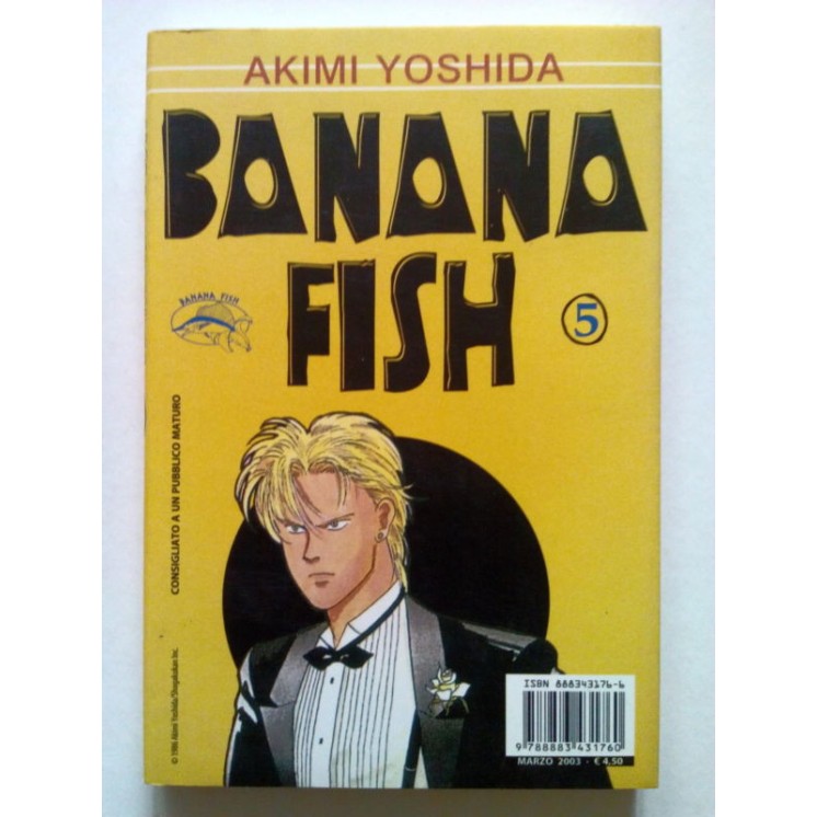 Banana Fish n. 5 di Akimi Yoshida * SCONTO 50% - Prima ed. Planet M...