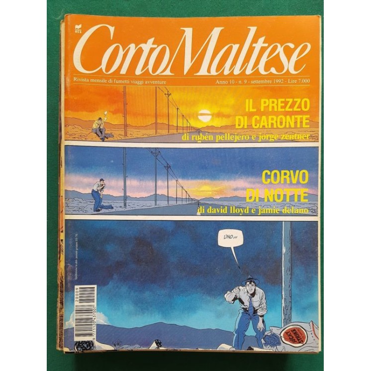Corto Maltese Anno 10 n. 9 ed.RCS Pellejero, Zentner, Lloyd, Delano...