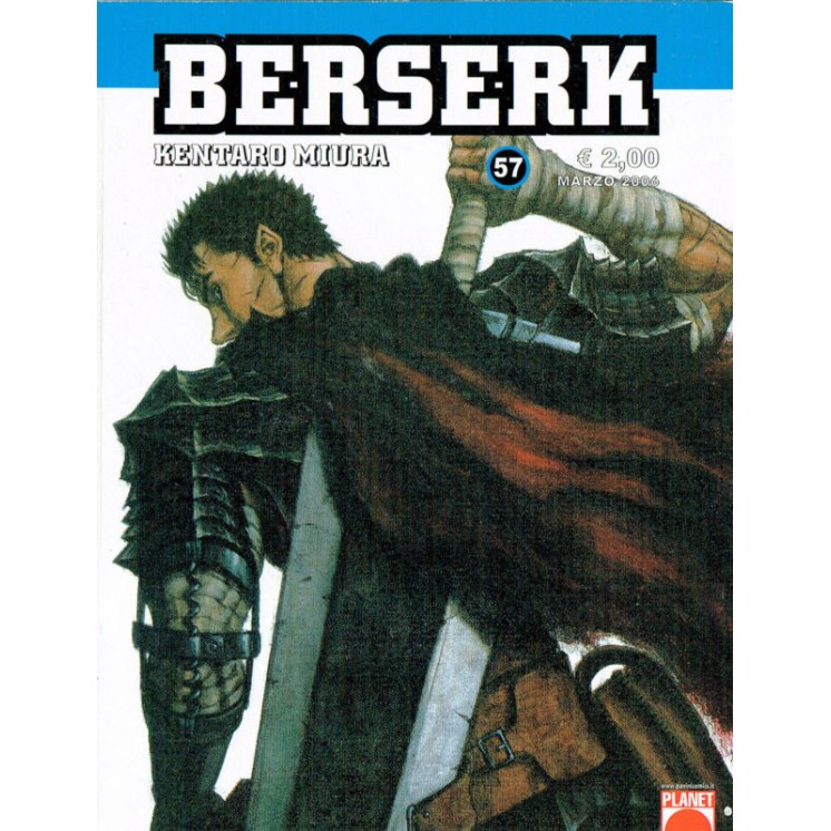 Berserk n. 57 di Kentaro Miura - Prima Edizione Planet Manga 2,00€