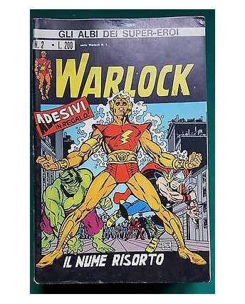 Gli Albi dei Super-Eroi n.  2 A.S.E. Warlock n. 1 ed. Corno