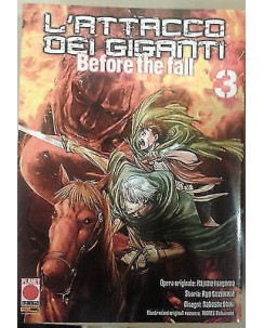 L'Attacco dei Giganti Before The Fall n. 3 di Isayama NUOVO ed. Panini Comics