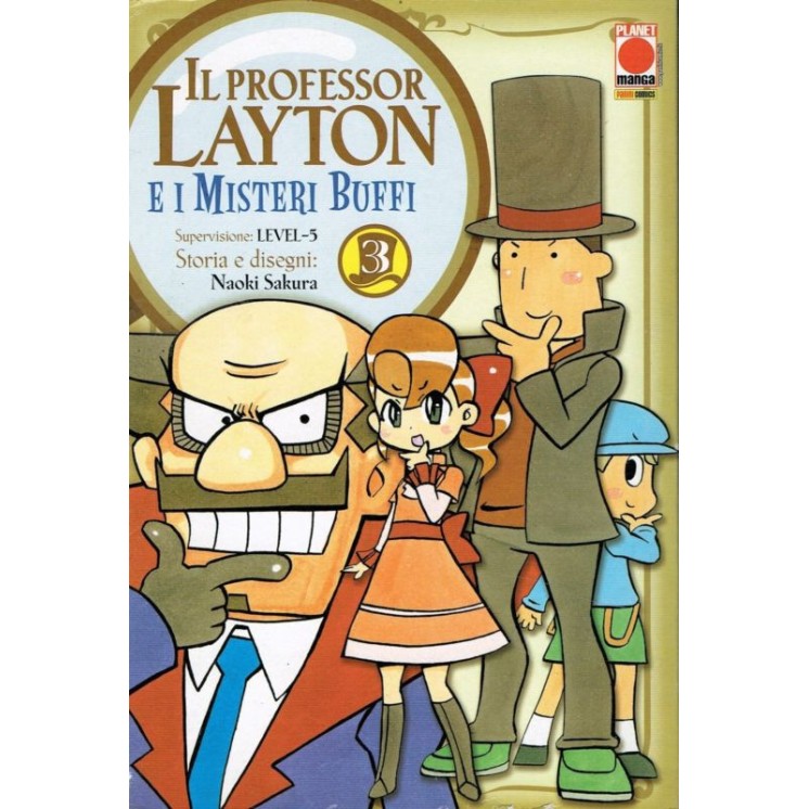Il Professor Layton e i Misteri Buffi n. 3 ed.Panini Comics 3,00€