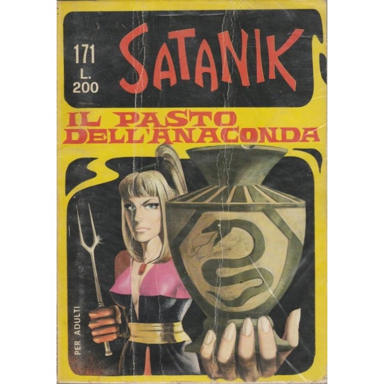 Satanik n.171 Il pasto dell'anaconda ed.Corno Bunker & Magnus  4,00€