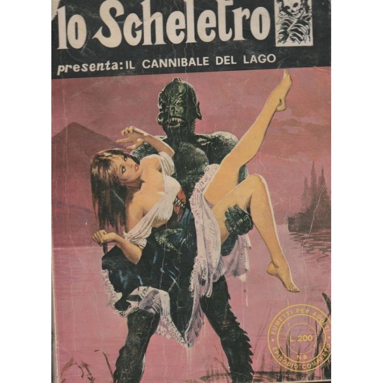 Lo scheletro n. 9 Il cannibale del lago ed.Edifumetto 2,00€