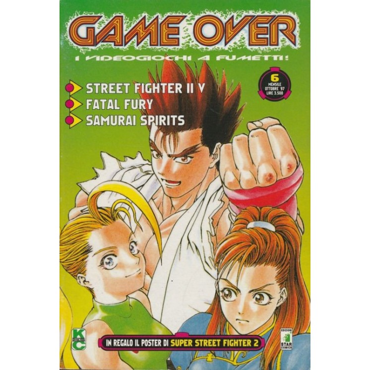 Game Over n 6 - Street fighter - Fatal Fury ed.Star Comics 1,50€