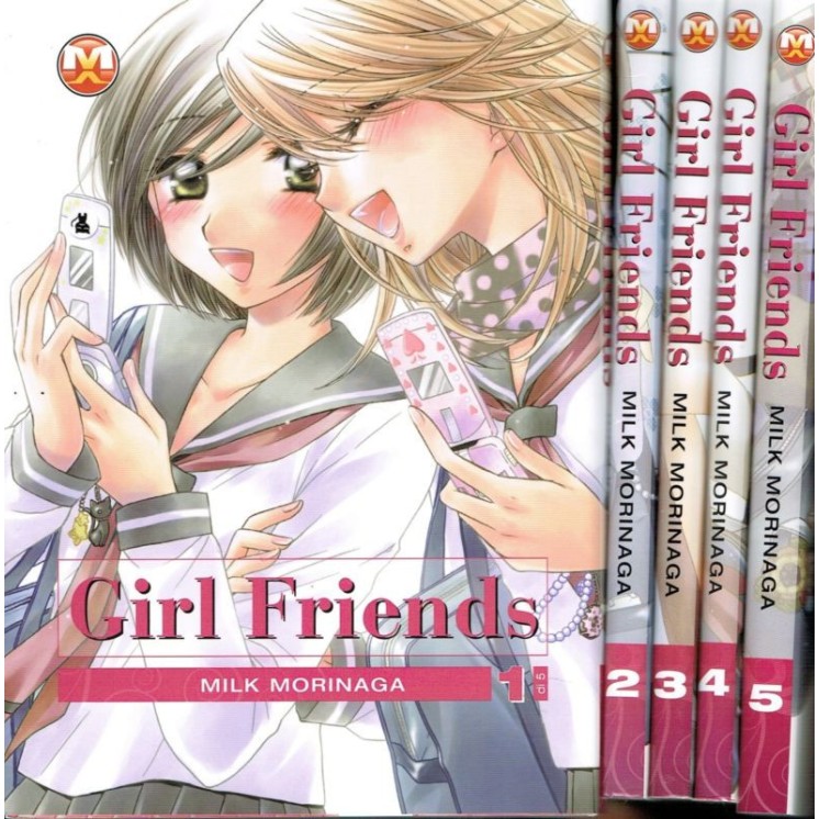 GIRL FRIENDS 1/5 serie COMPLETA di Morinaga ed.Magic Press 27,50€