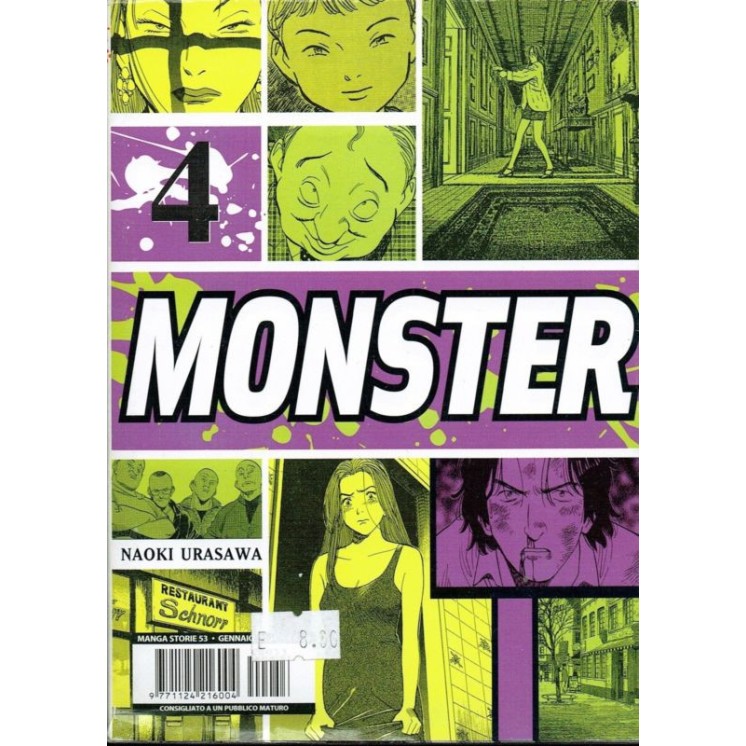 Monster 4 di Naoki Urasawa prima edizione Panini 5,00€