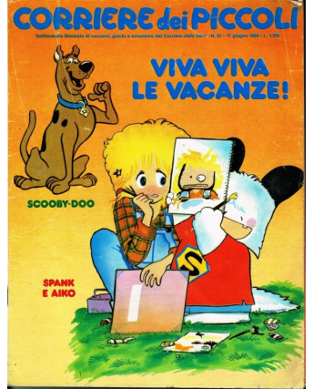 Corriere dei Piccoli 1984 n.25 Spank, Scooby-doo, Jenny, Lady Love FU03