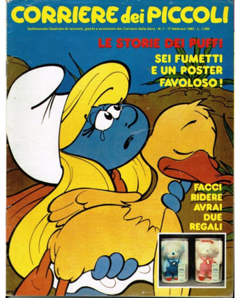 Corriere dei Piccoli 1985 n. 7 Lady Love, Pollon, I Puffi, Jenny, Creamy FU03