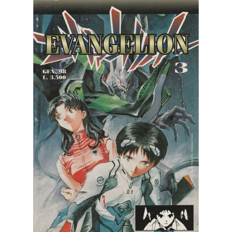 Evangelion n. 3 di Yoshiyiki Sadamoto, Gainax - Prima ed.Panini 4,00€