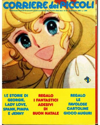 Corriere dei Piccoli 1984 n.51 Georgie,Spank, Tom e Gerry, POSTER Nanà FU03