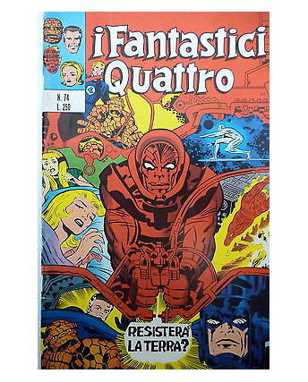 I FANTASTICI QUATTRO n. 74 ed. CORNO [RESISTERA' LA TERRA?]